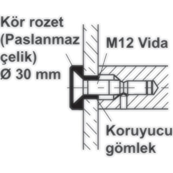 Hafele Çekme Kol Bağlantı Elemanı Tek Taraflı 8-12cm
