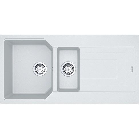 Franke Granit Eviye 1,5 Gözlü Damlalıklı Ubg 651-100 Bianco
