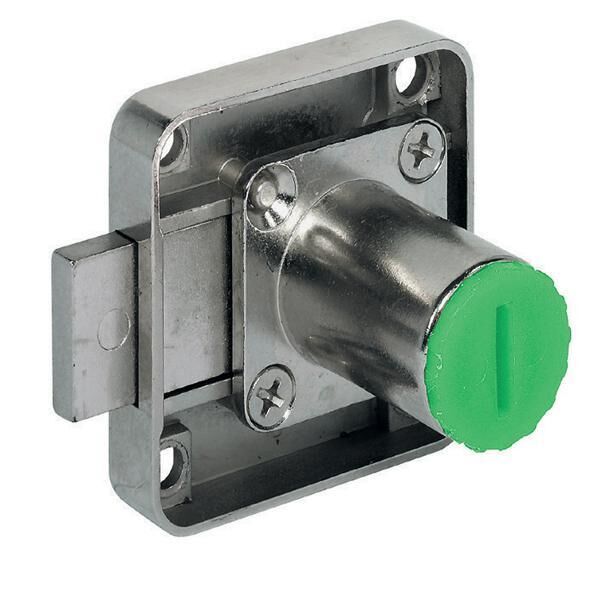 Hafele Symo Sürgülü Sol Kilit 22mm, Nikel Kaplama