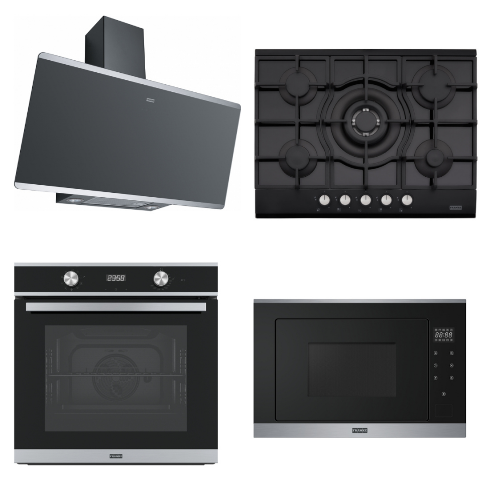 Franke Dörtlü Ankastre Set Smart Black