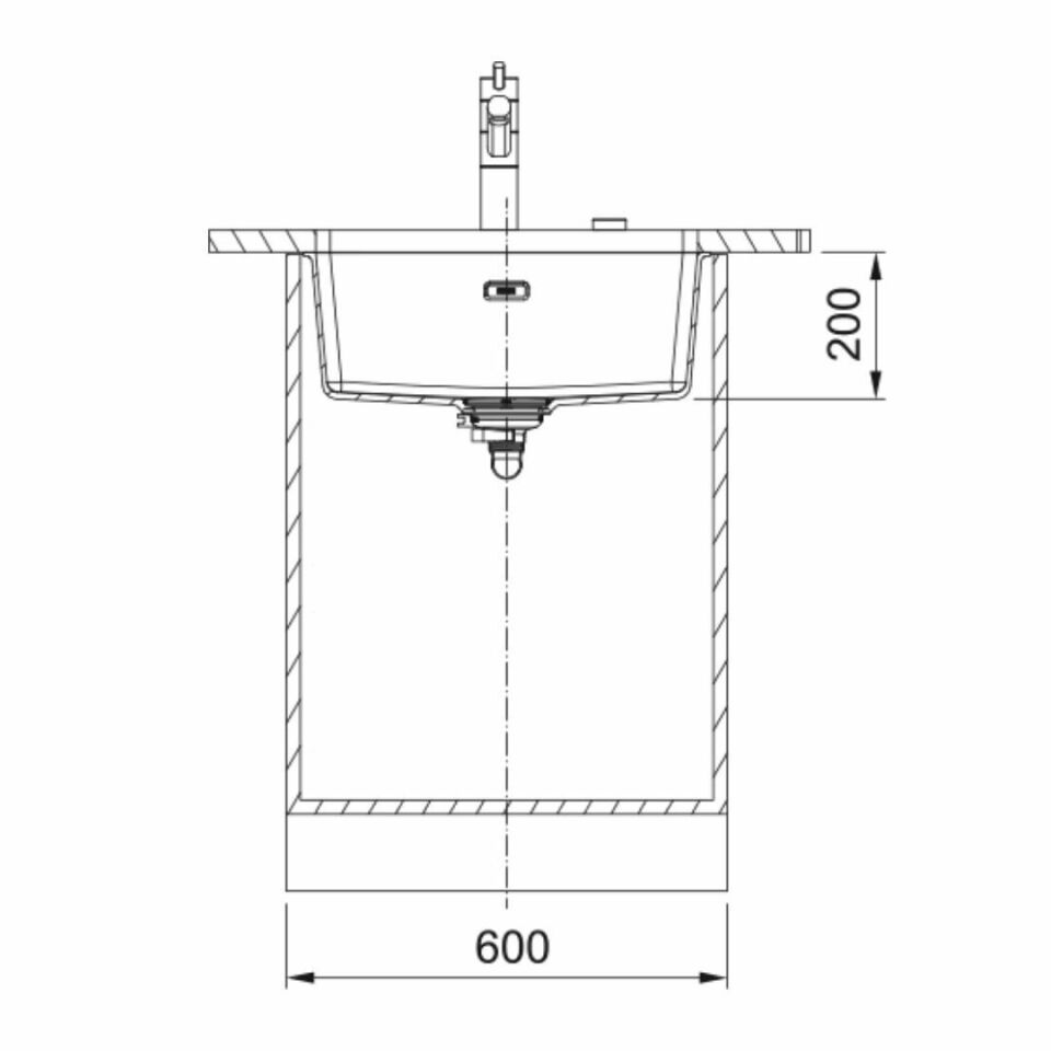 Franke Granit Eviye Tek Gözlü Damlalıksız Bx Maris Mrg 210/110-52 Stone Grey