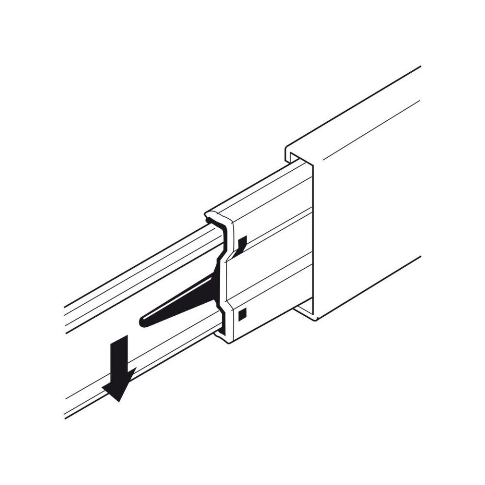 Hafele Bilyalı Ray Tam Açılım 30Kg Ball43 43/600mm Galvaniz