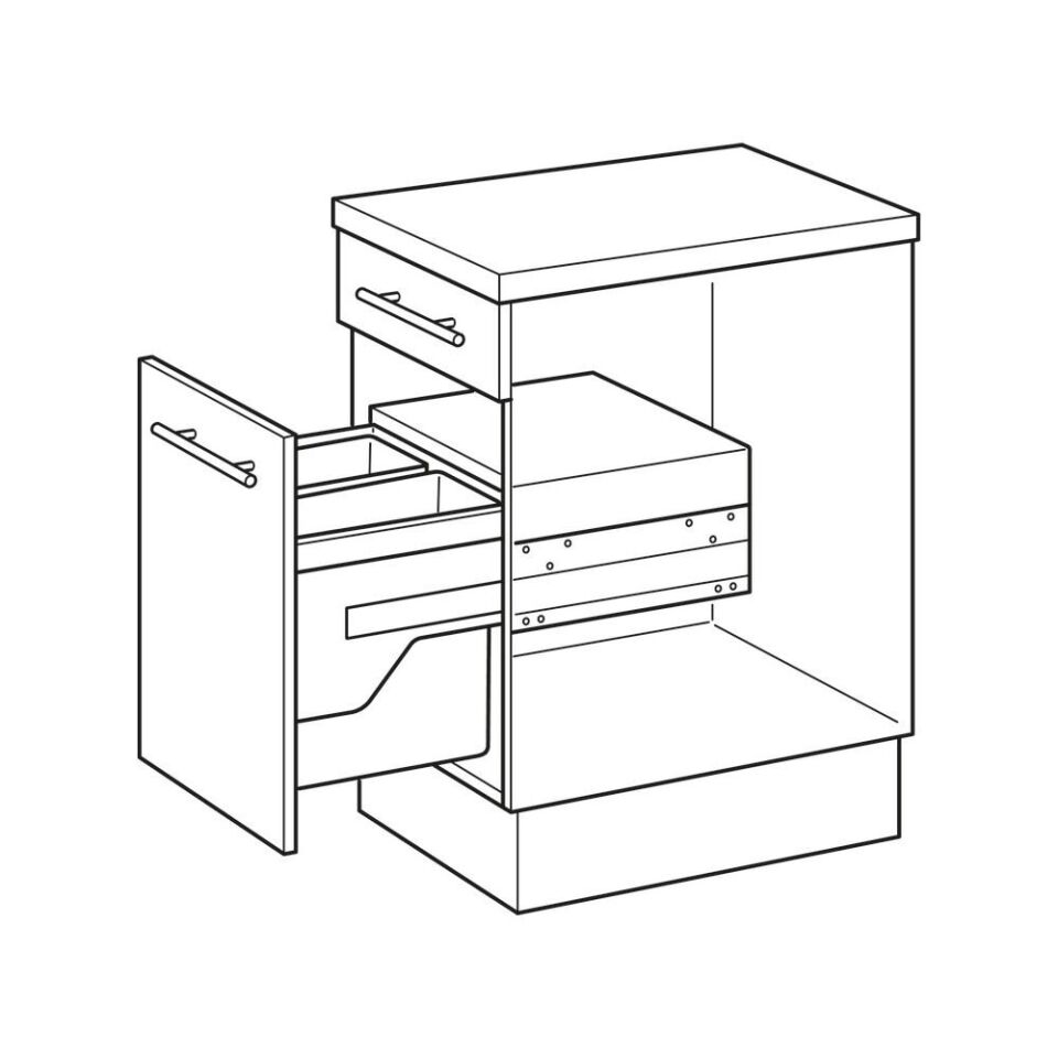 Hafele CARGO SYNCHRO 450 Çöp Kutusu (55 Litre)