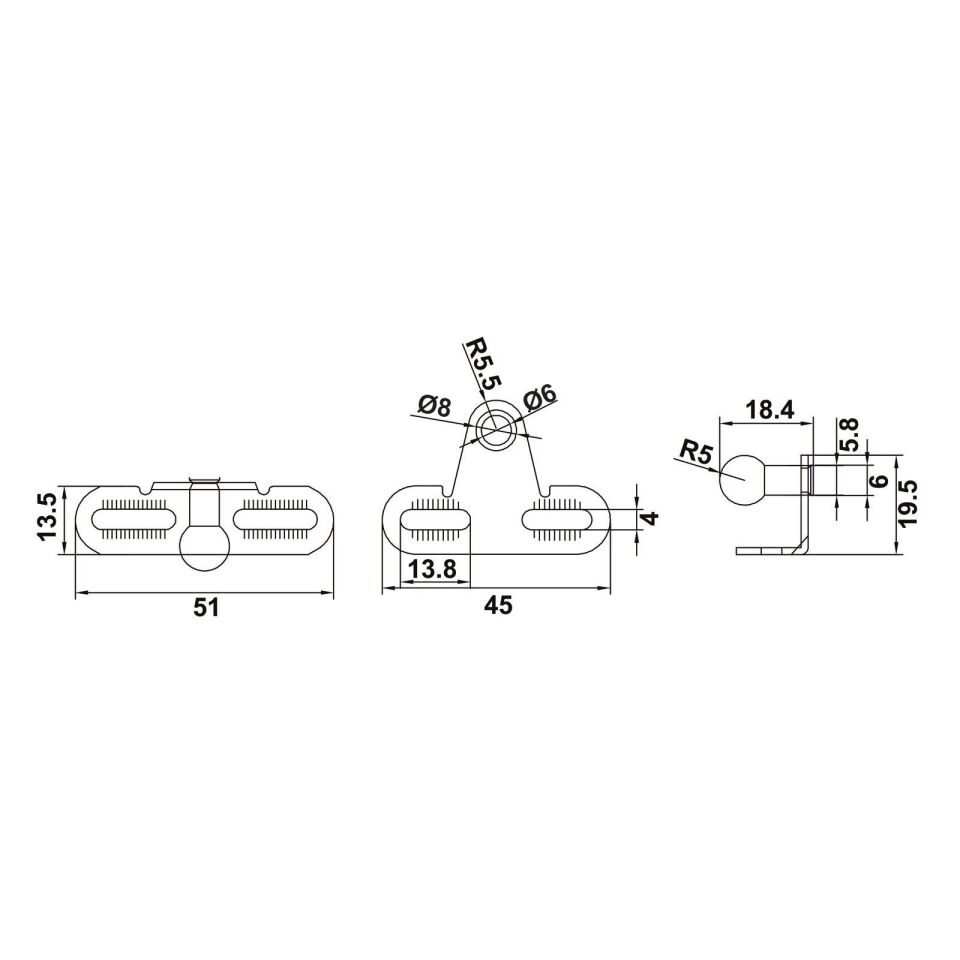 Hafele RUNA DROP 100N, Antrasit Gazlı Piston