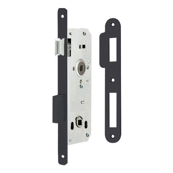 Hafele H40.04 Gömme Kilit Banyo Tipi (WC) Mat Siyah 40/23Mm