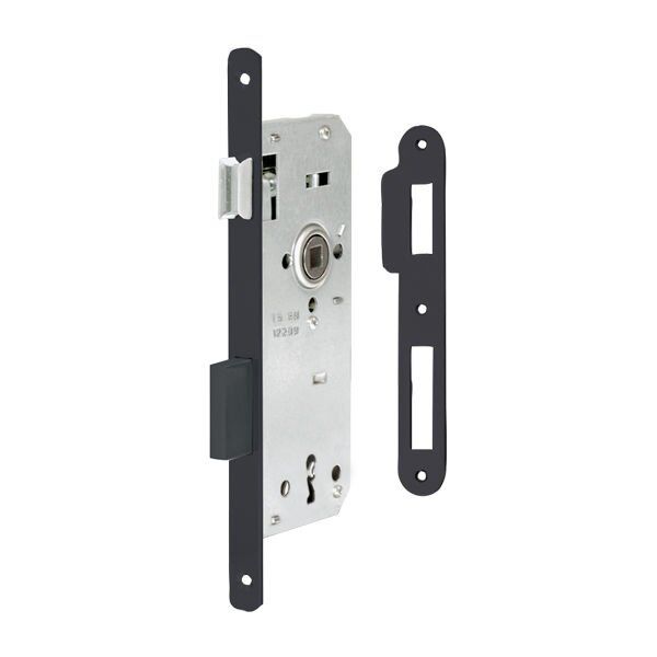 Hafele H40.04 Gömme Kilit Oda Tipi (CB) Mat Siyah 40/23mm