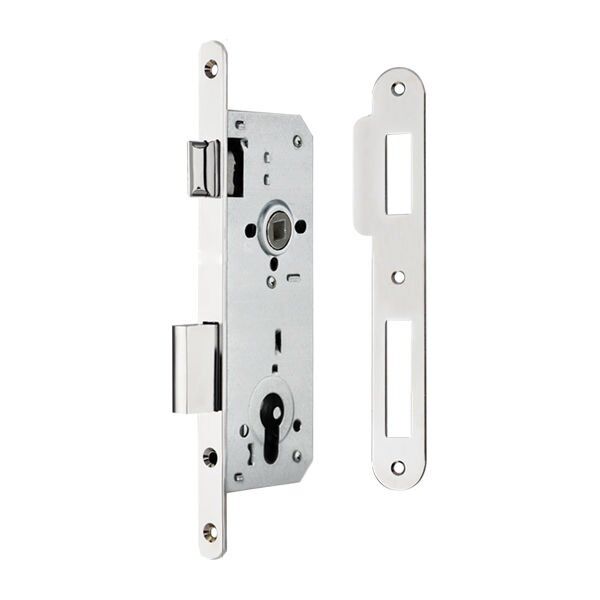 Hafele H40.04 Gömme Kilit Barelli Tip (PC) Mat Nikel 40/23Mm