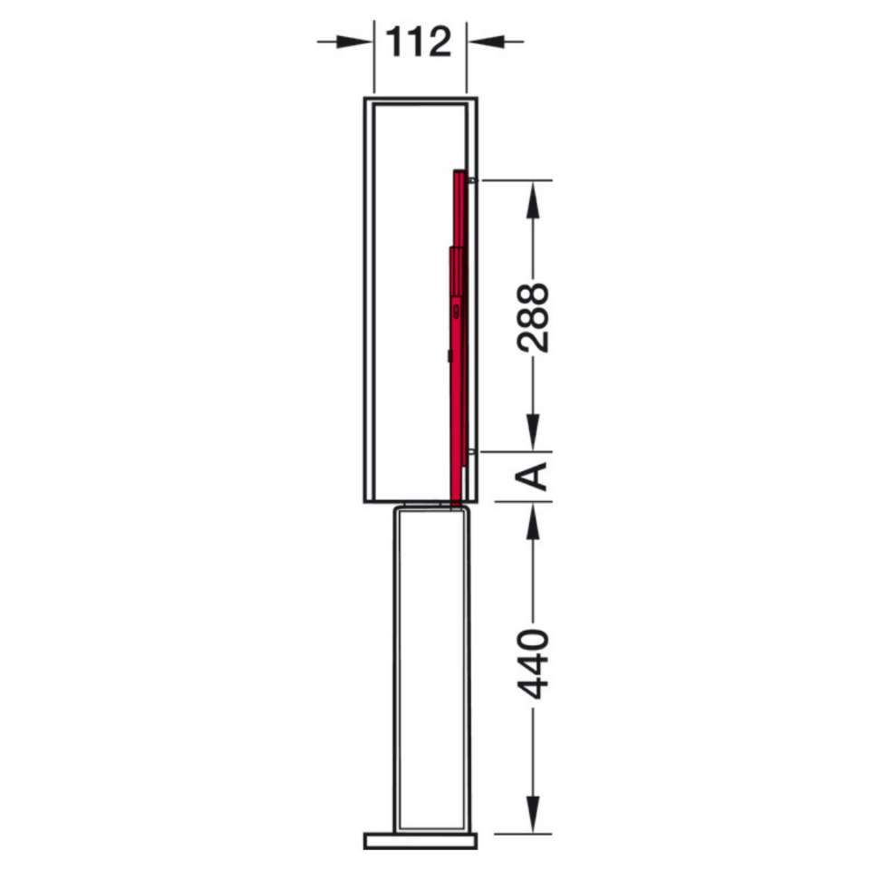 Hafele K-Line 15 Şişelik 150 Arena Pure Antrasit