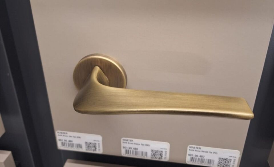 Hafele Kapı Kolu Seti Master WC Antik Bronz