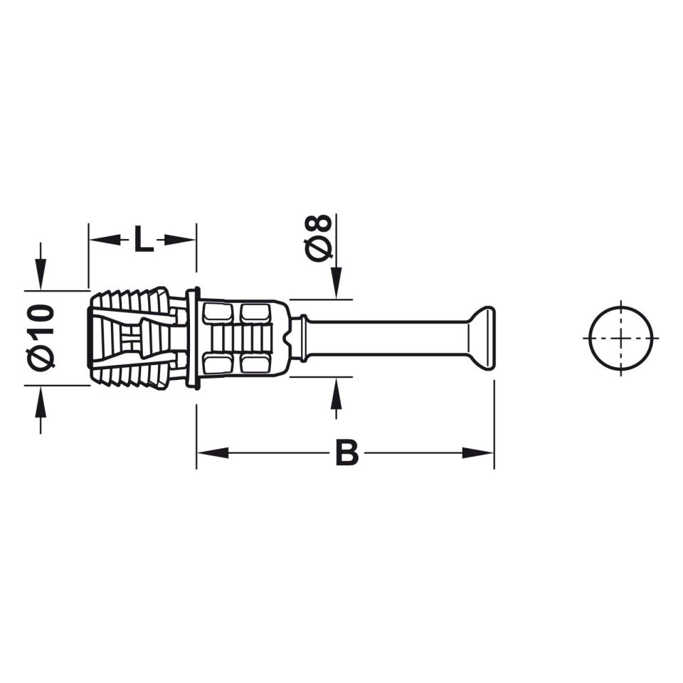 Hafele Minifix Mil 34/10/11,5mm (100 Adet)