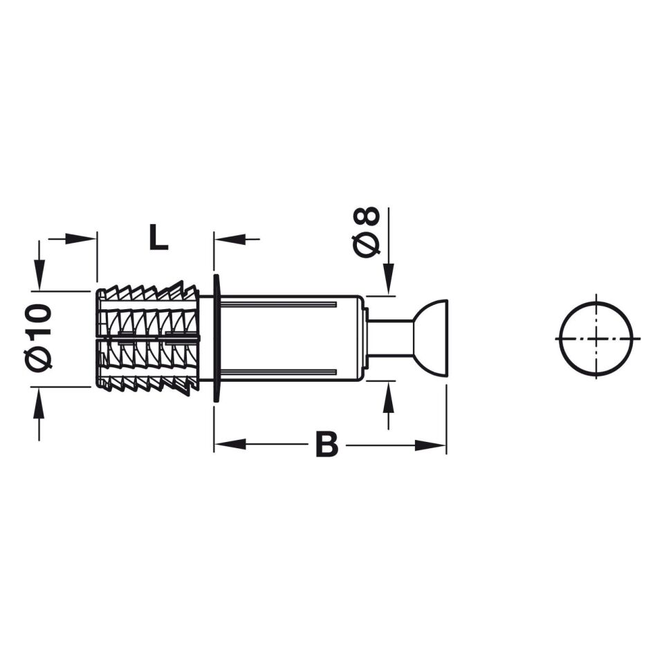 Hafele Minifix Mil 34/10/11,5mm (100 Adet)