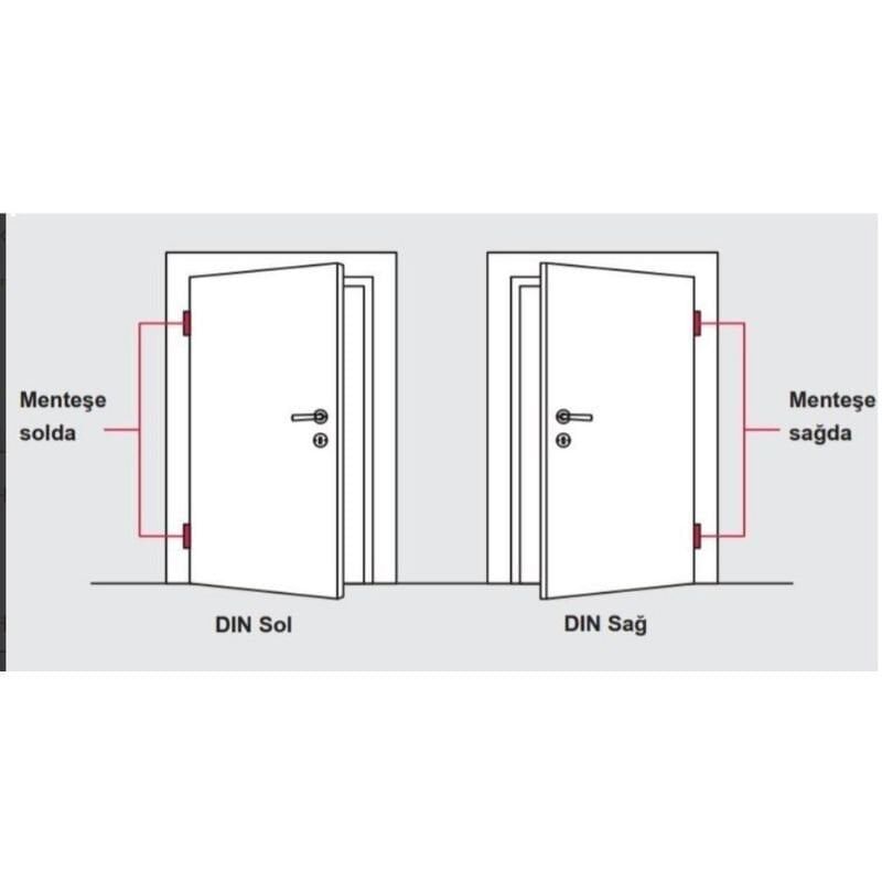 Hafele Yaprak Menteşe Binili Çelik 120mm Sağ Mat Siyah
