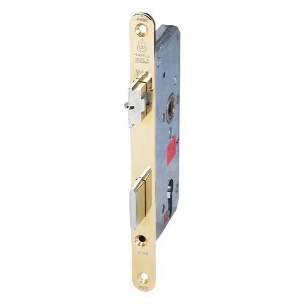 Hafele Emniyet Dilli Kilit Barelli Tip (PC) 55/20mm Altın Renk