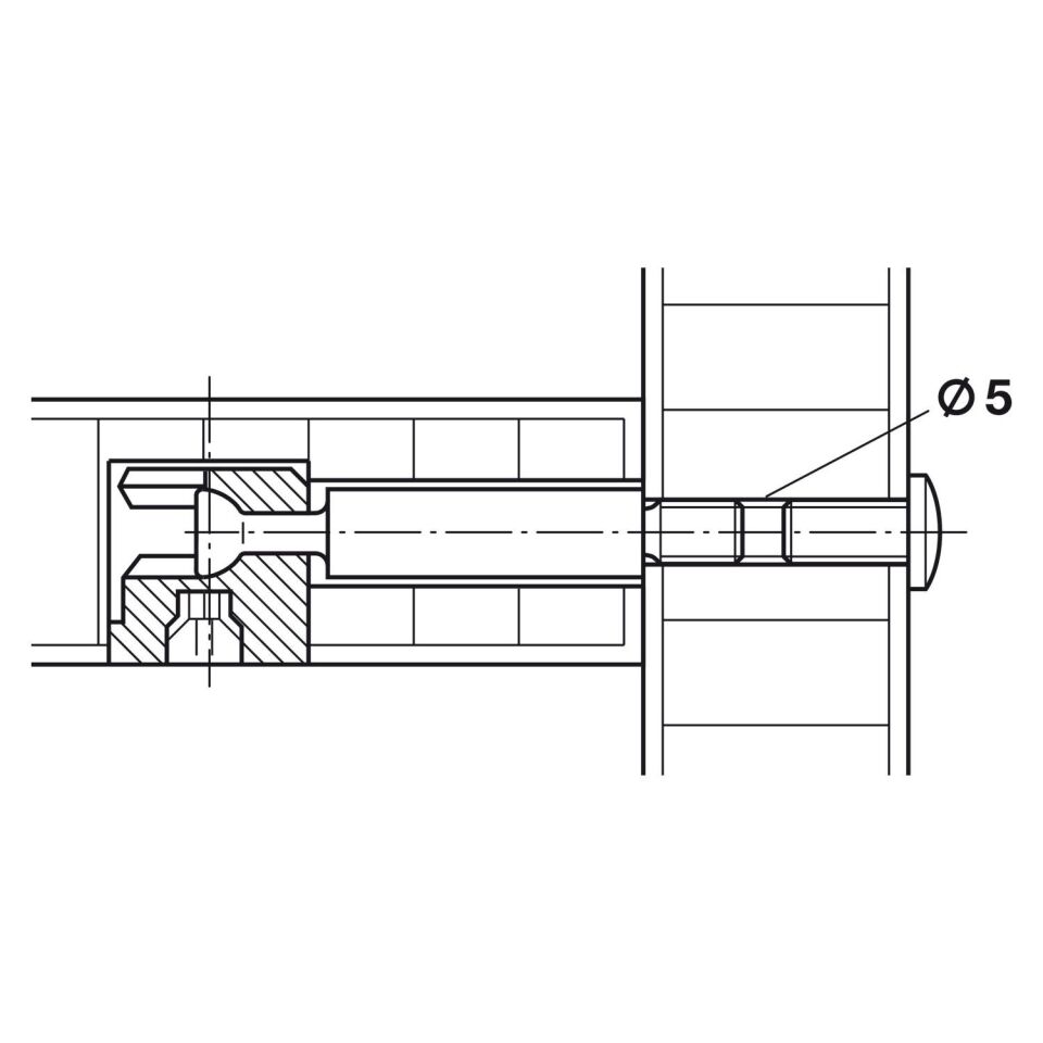 Hafele Bağlantı Vidası M4x10mm (100 Adet), Nikel Kaplama