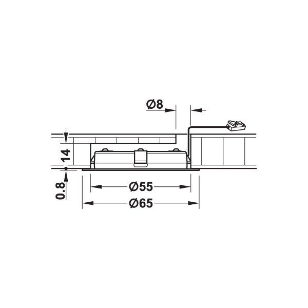 Hafele Led2048 Spot Multi.B 12V/3.2W, Paslanmaz Çelik Renk