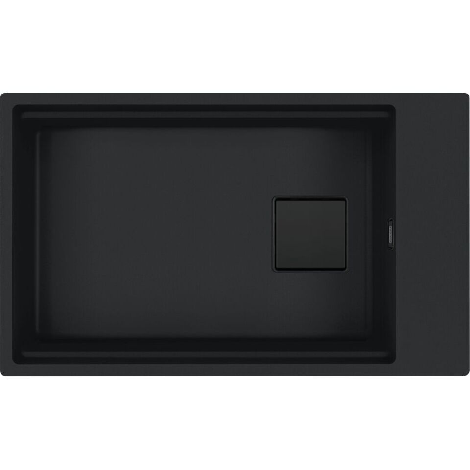 Franke Fragranit Evye Kubus Kng 110-62 Matt Black Tek Gözlü