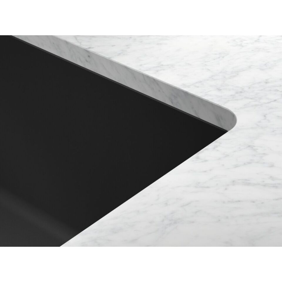 Franke Fragranit Evye Maris Mrg 120-35-35 Matt Black 2 Gözlü Damlalıksız
