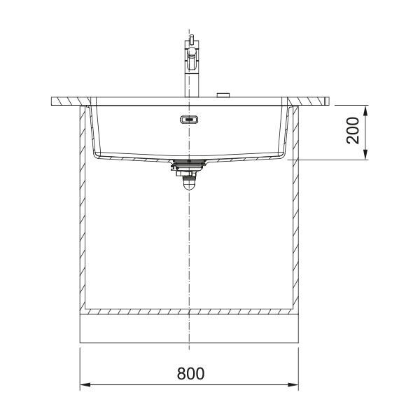 Franke Fragranit Evye Marıs Mrg 110-72 Matt Black Tek Gözlü Damlalıksız