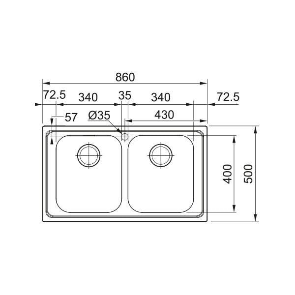Franke Celik Evye Smart Srx 620-86