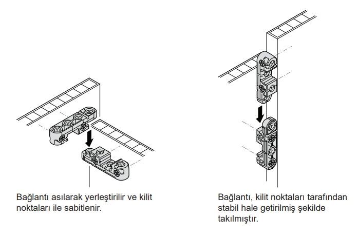 Hafele Kapı IXCONNECT UC 16/64 Çok Amaçlı Bağlantı Elemanı (25 Adet)