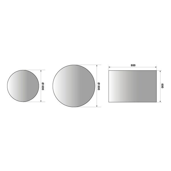 Hafele Banyo Aynası Oasis Led Ø800mm