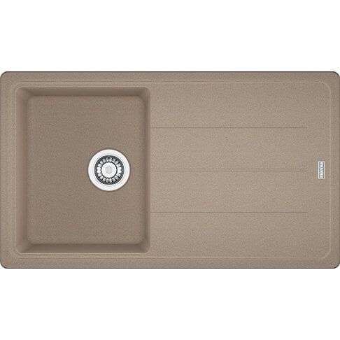 Franke Granit Eviye Tek Gözlü Damlalıklı Basis BFG 611-86 Oyster