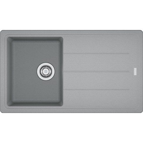 Franke Granit Eviye Tek Gözlü Damlalıklı Basis BFG 611-86 Stone Grey