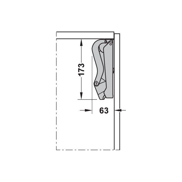 Hafele Free Space 1.11 Model D Gri/Nikel (25 Set)