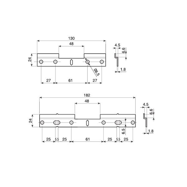 Hafele TR6 Montaj Plakası Vidalı 24x130mm (20 Adet)