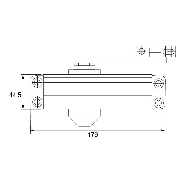 Hafele Dcl10 Kapı Kapatıcı F, En3,Siyah