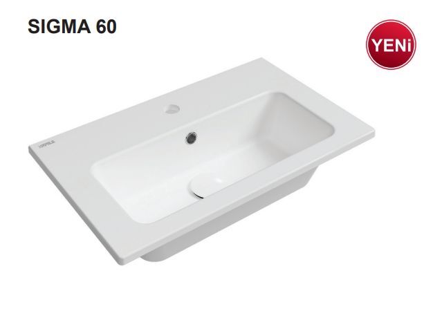 Hafele SIGMA 50 Tezgah Altı Montaj 500x360x140mm Parlak Beyaz