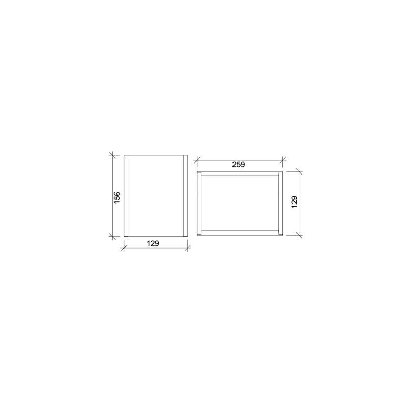 Hafele WOODY Aksesuar kutu.259x129x156mm,siyah