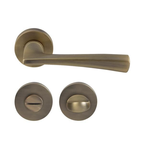 Hafele Kapı Kolu Seti Milano WC Antik Bronz