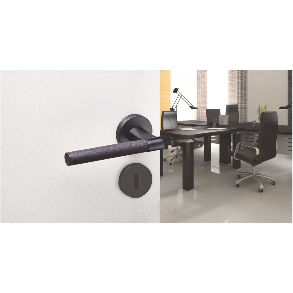 Hafele VIBORA PC (Barelli Tip) Antrasit Renk Kapı Kolu