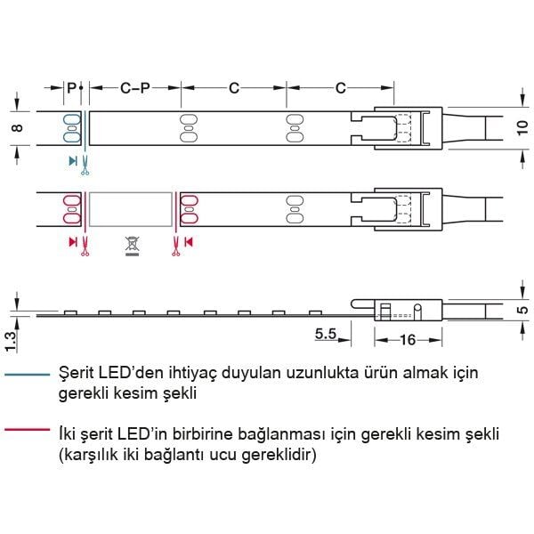 Hafele Led2063 Şeritled 12V,4.8W/M,2700K,5M