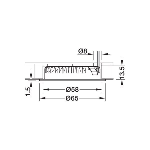 Hafele Led2094 Spot 12V/2,5W 4000K, Parlak Krom