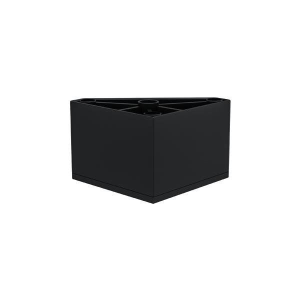 Hafele AIDA 80 Mobilya Ayağı Mat Siyah 80x50mm