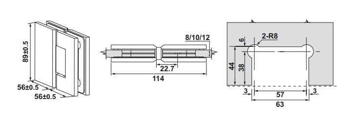 Hafele CITIUS 05 Menteşe C/C 180° Titanyum