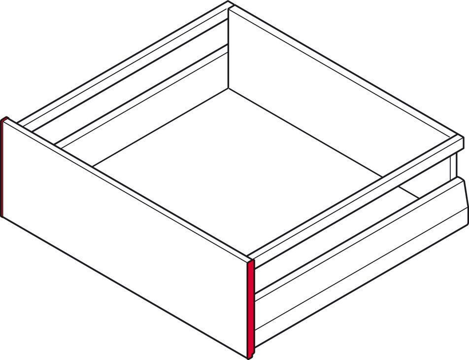 Hafele M. Box P Vis Y.İç Çekmece Ön Panel Tutucu, Gri Renk