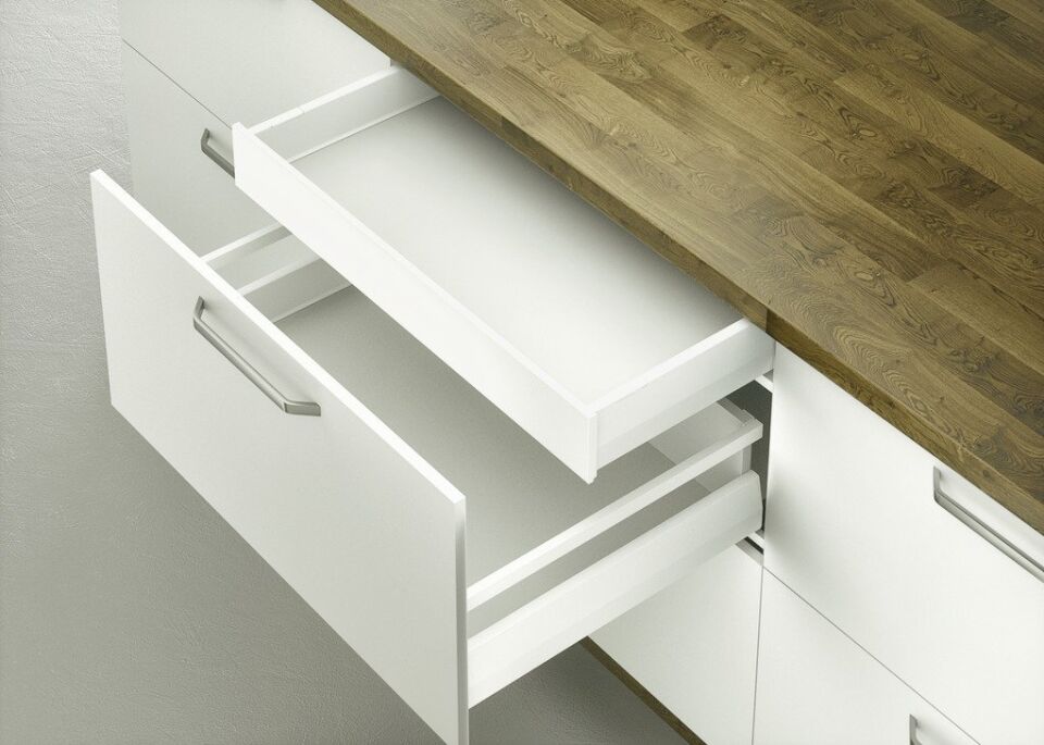Hafele M. Box P Vis İç Çekmece Ön Panel Tutucu, Beyaz Renk