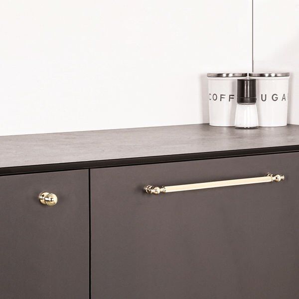 Hafele Mobilya Kulpu Calisto Mk 224mm Parlak Altın