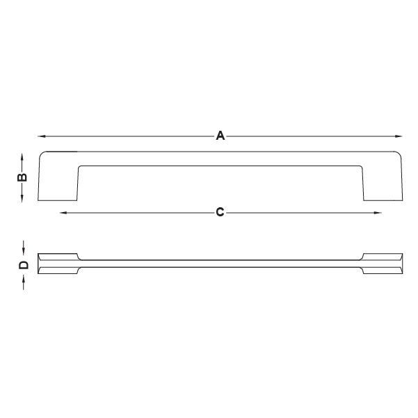 Hafele Mobilya Kulpu Tera 224mm Parlak Rose