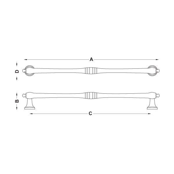 Hafele Mobilya Kulpu Gain Mk 160mm Parlak Rose