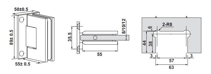 Hafele CITIUS 01 Menteşe D/C 90° Parlak Rose