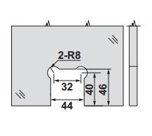 Hafele CITIUS PRO 01 Menteşe D/C 90° Mat Siyah