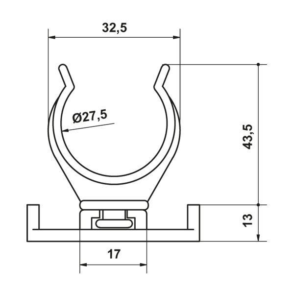 Hafele Pft06 Baza Klipsi Vidalı Gri