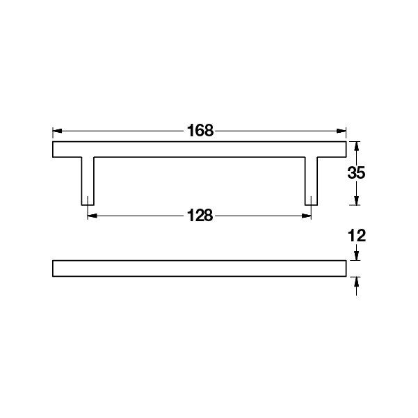 Hafele Mobilya Kulpu Lindsey2 128mm Mat Krom