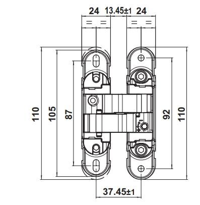 Hafele CDH 40S Gizli Menteşe Mat Nikel 52kg (42 Adet)