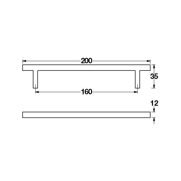 Hafele Mobilya Kulpu Lindsey2 160mm Parlak Krom