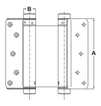 Hafele Çarpma Kapı Menteşesi Nikel 27kg 125mm